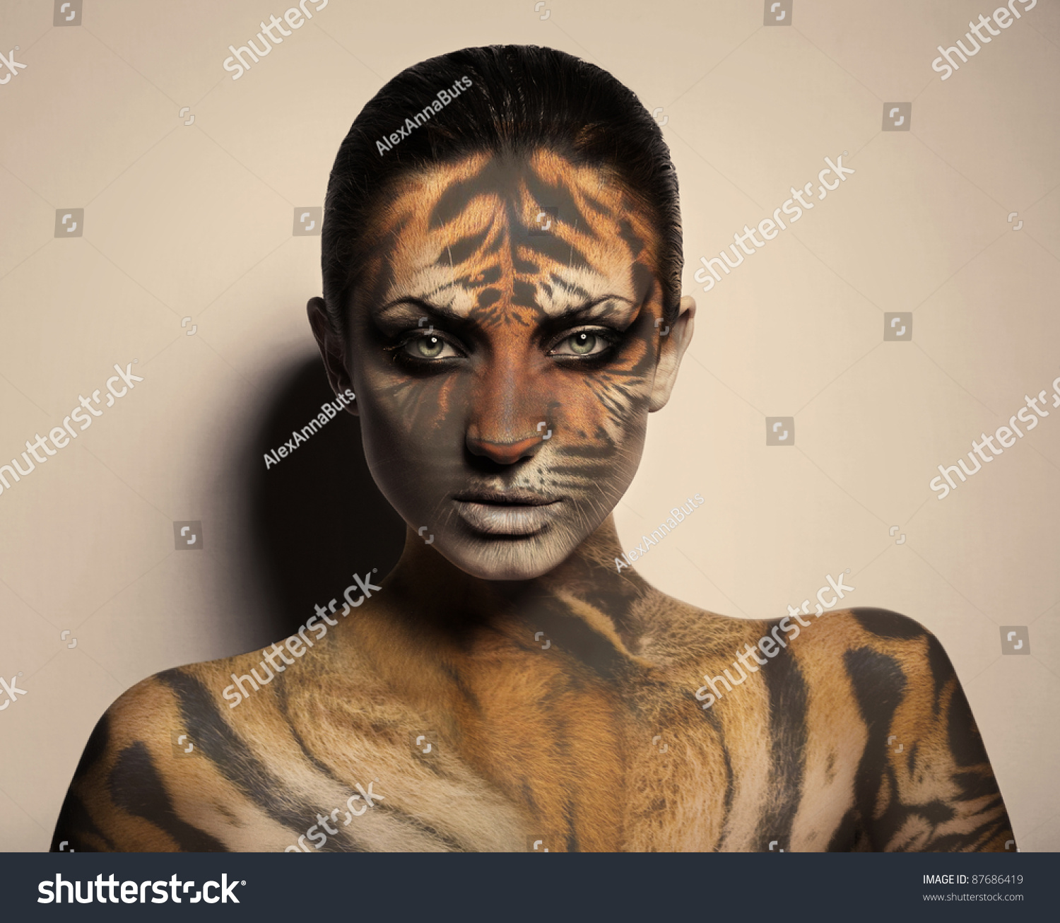 Sexy Tiger Woman Stock Photo Shutterstock 1271 | Hot Sex Picture