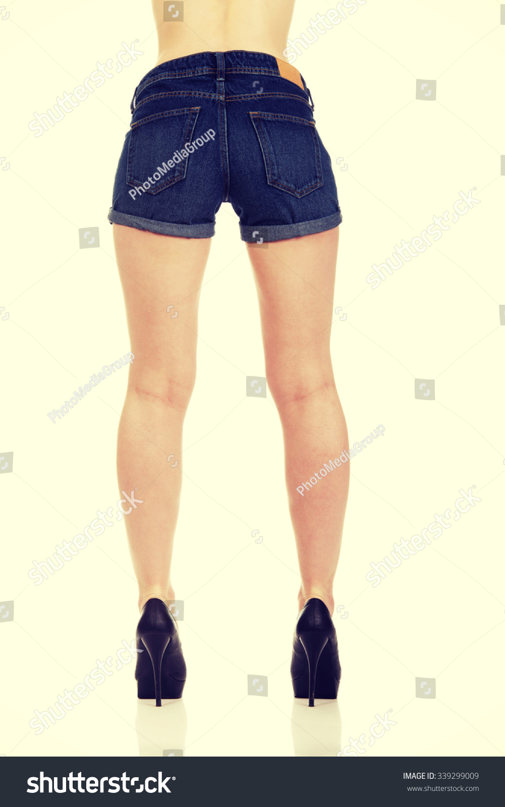 Sexy Woman Body Jeans Shorts Stock Photo Shutterstock