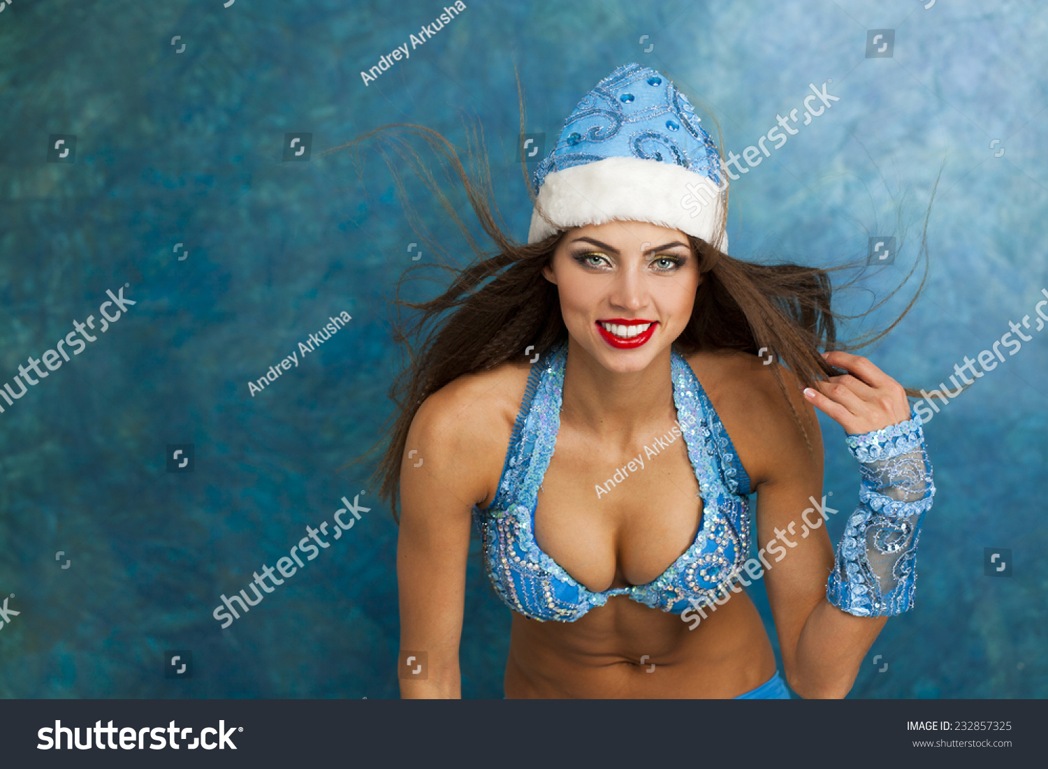 Sexy Woman Dressed In Traditional Russian Christ
