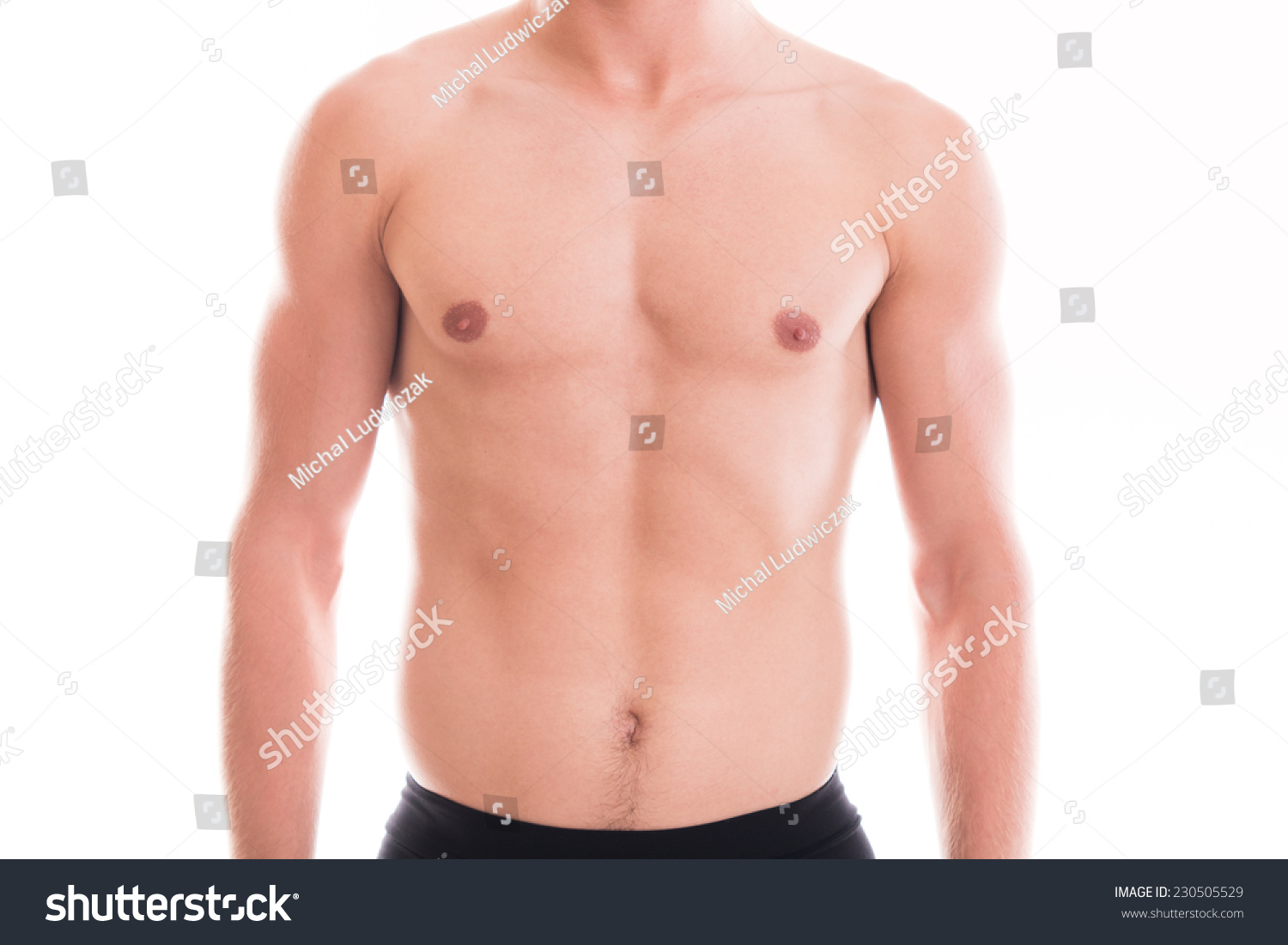 Shirtless Muscular Male Torso Stock Photo Shutterstock