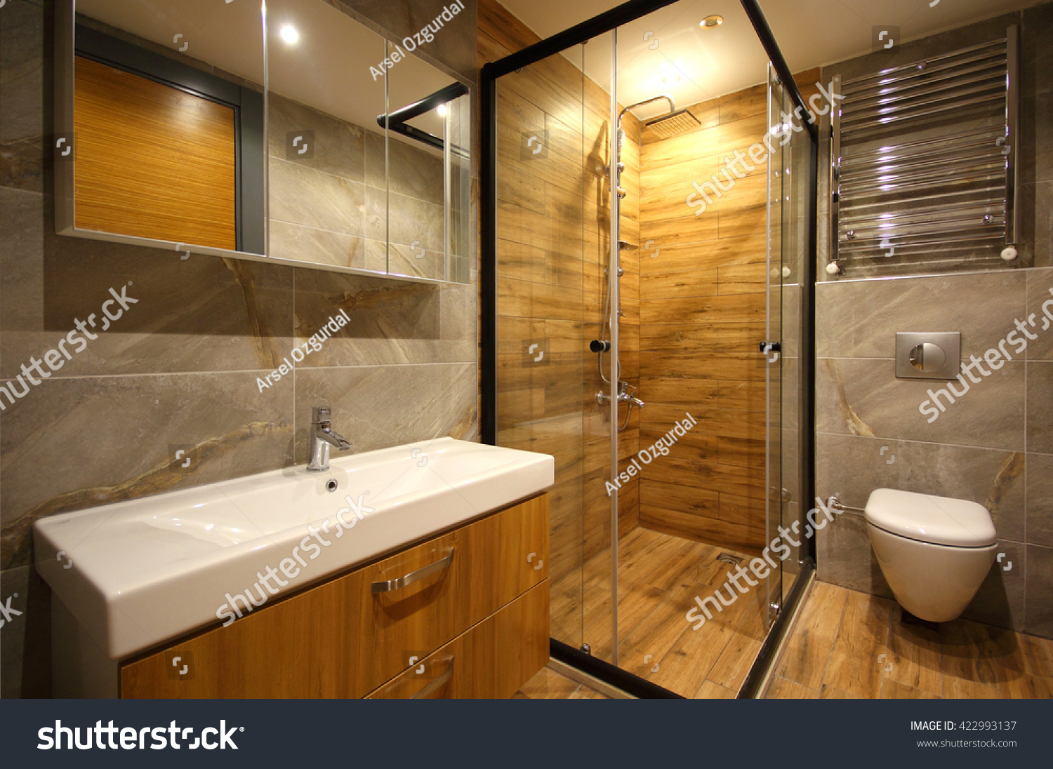 Shower Cabin At The Modern Bathroom Stock Photo 422993137 Shutterstock