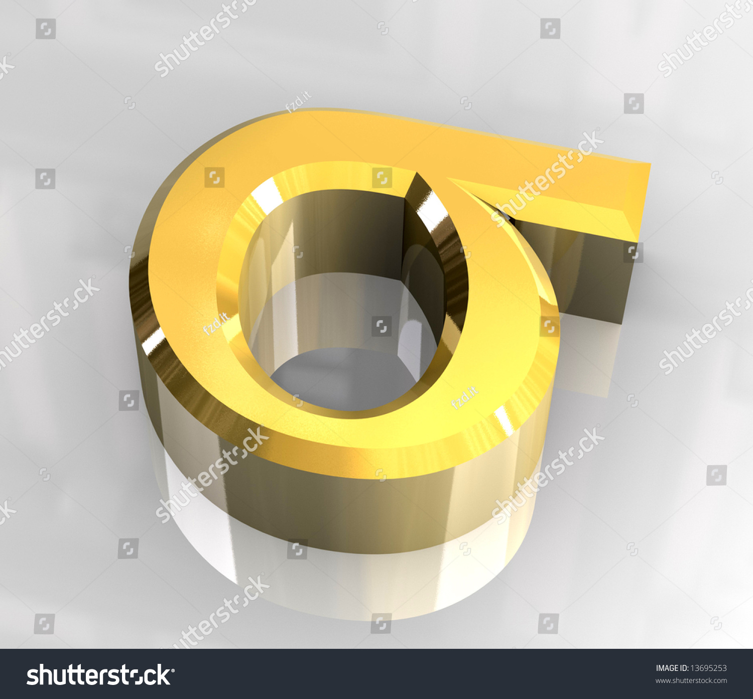 Sigma Symbol In Gold D Stock Photo Shutterstock