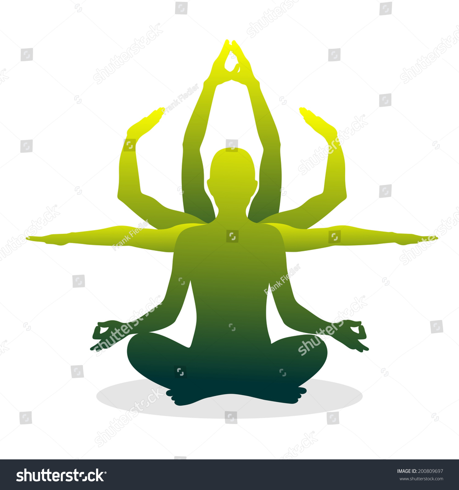 lotus pose drawing