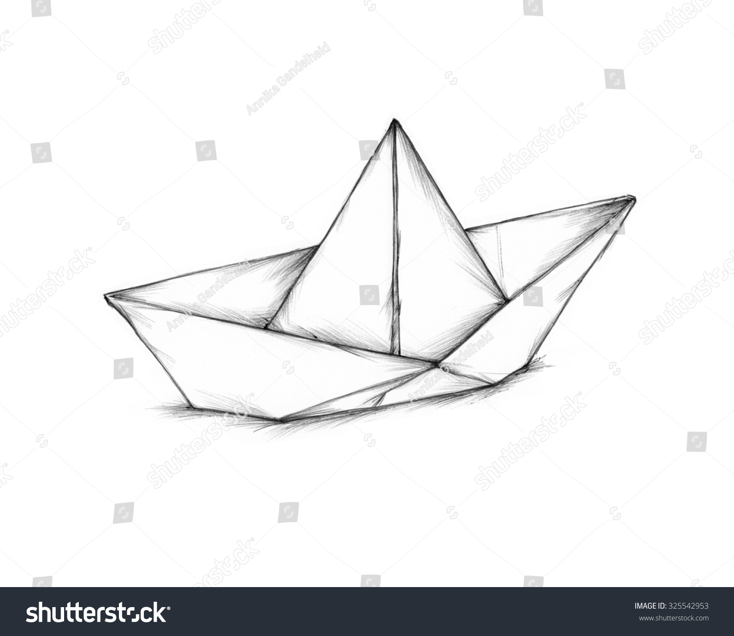 Simple Paper Boat Stock Photo 325542953 : Shutterstock