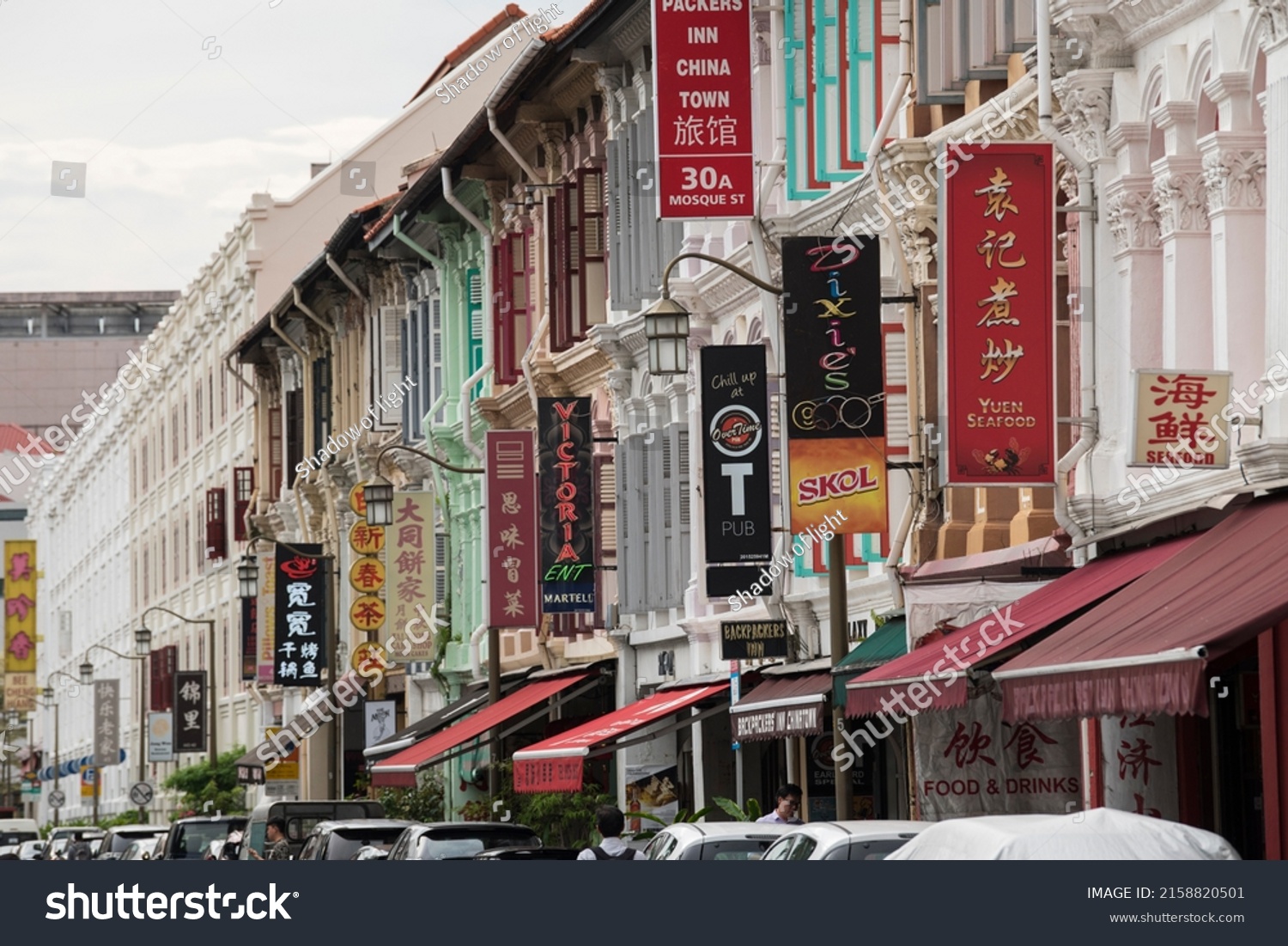 Singapore Citysingaporeseptember 082019 Singapores Chinatown Famous