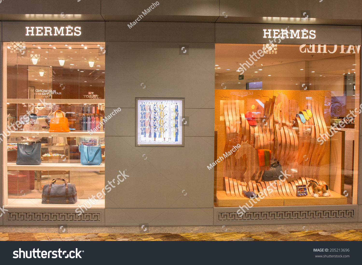 Singapore - June 20: Hermes Store In Changi Airport, Singapore On ...