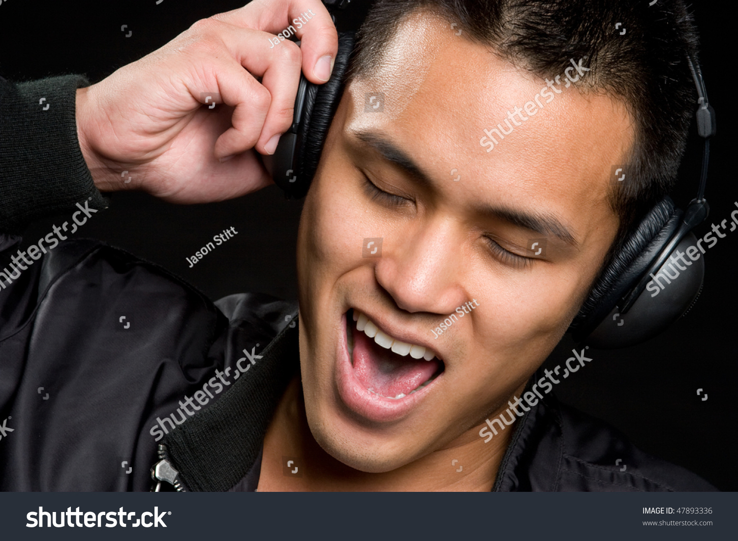 Asian Man Singing 70