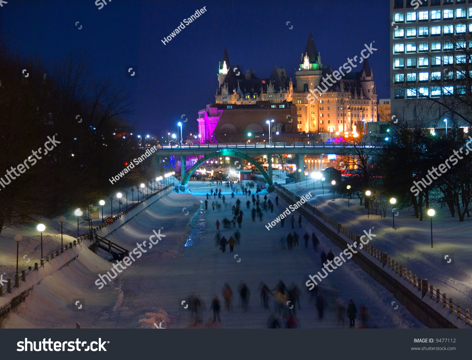 Skaters On The Rideau Canal A Unesco Heritage Site During Winterlude