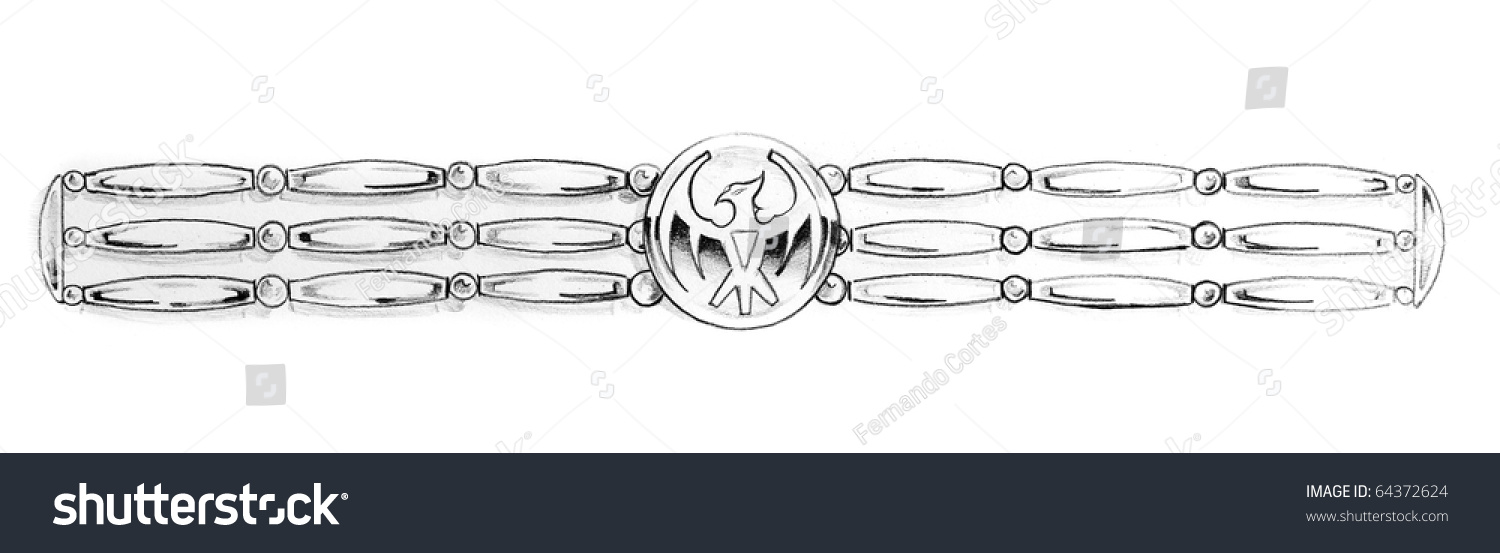 Sketch Of Tattoo Art, Indian Bracelet Stock Photo 64372624 : Shutterstock