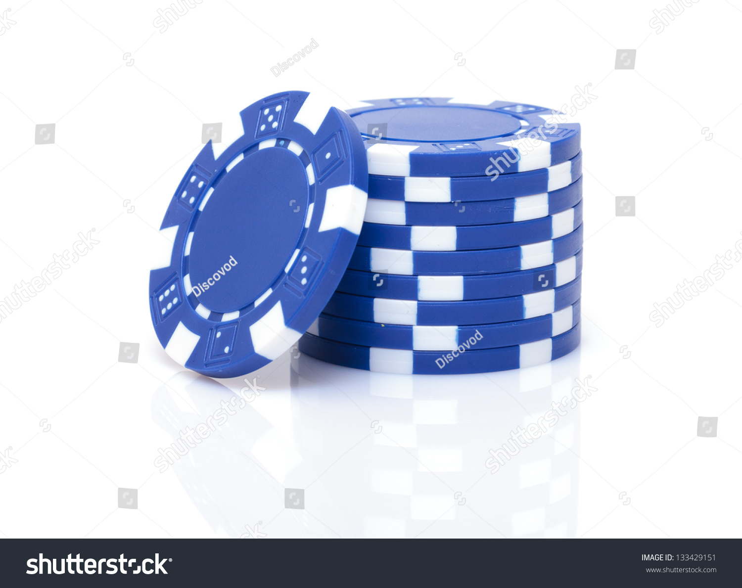 Blue poker chip images