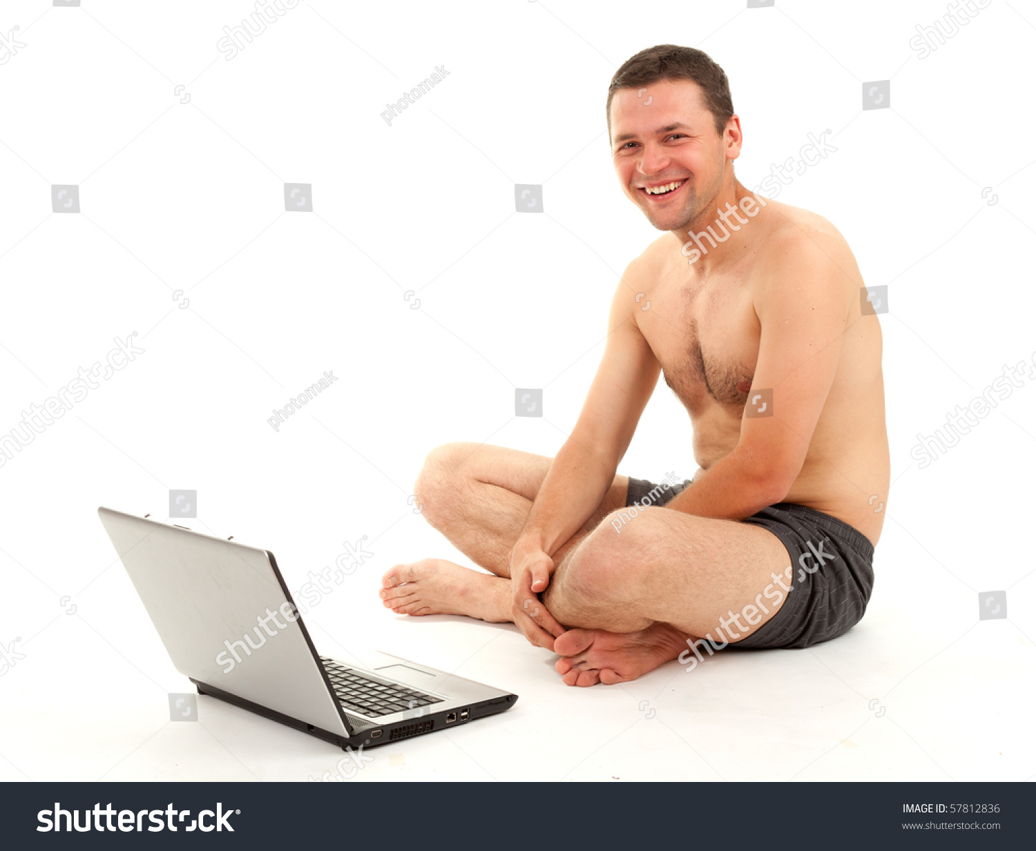 Naked Man Sitting 35