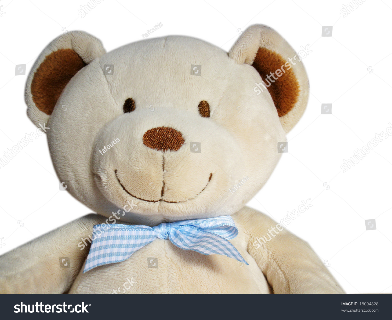 smiling teddy bear with teeth