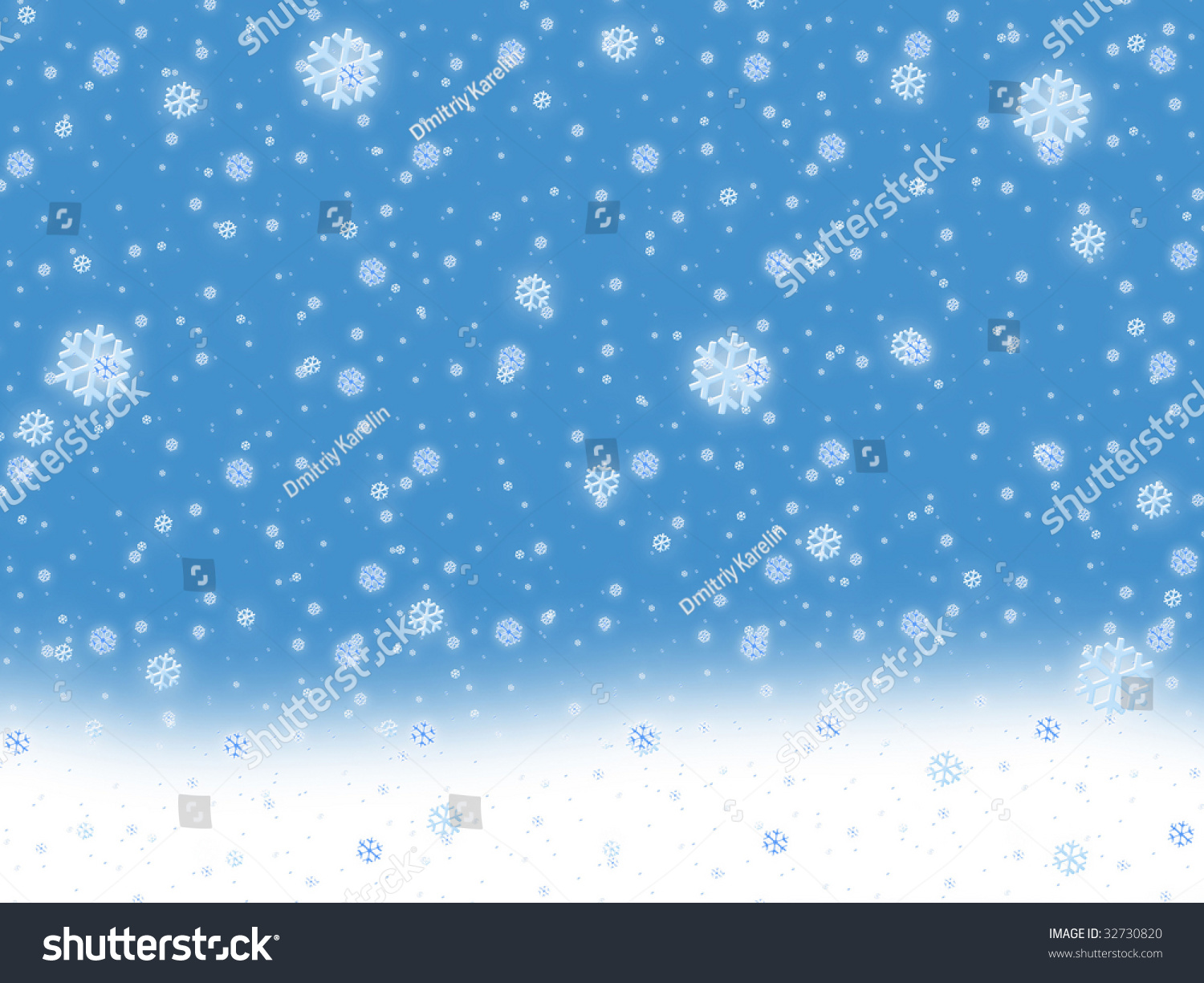 Snow Background. Falling Ice Stock Photo 32730820 : Shutterstock