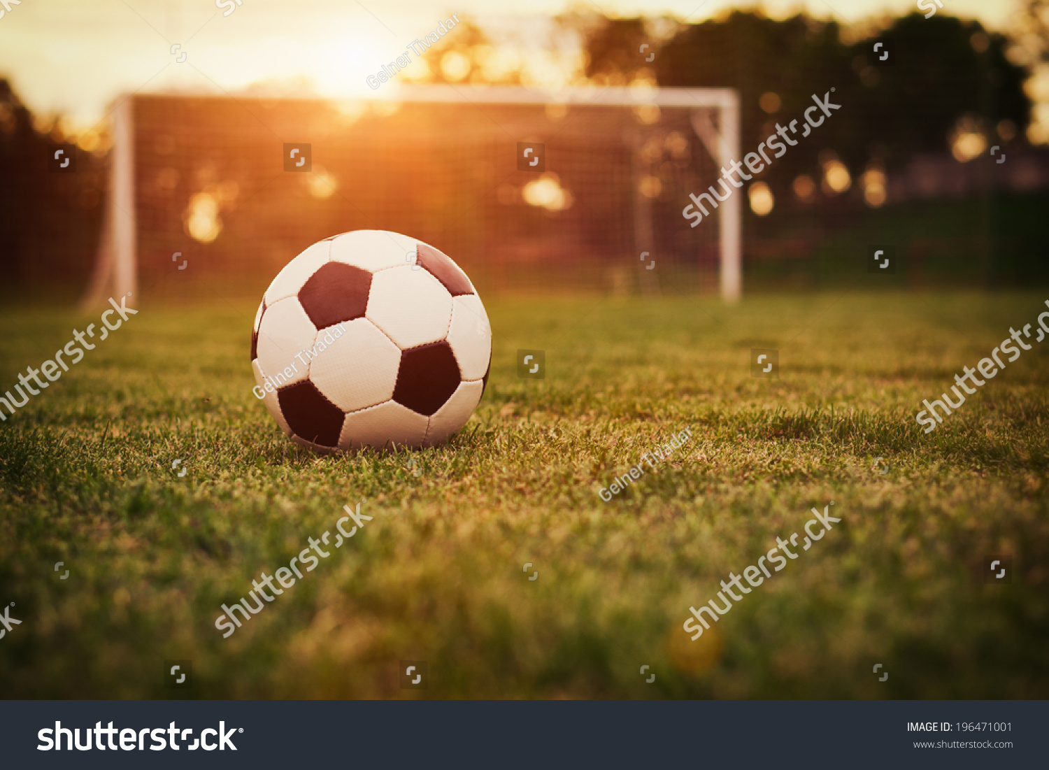 Soccer Sunset Football Sunset Stock Photo 196471001 - Shutterstock