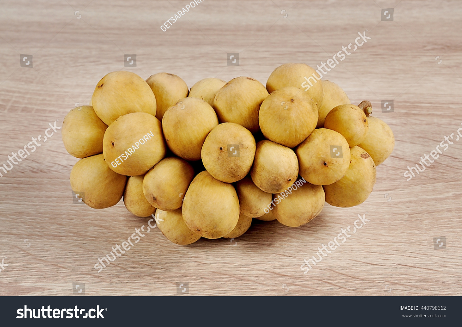 Southern Langsat Thai Fruits Close Isolated Stock Photo 440798662