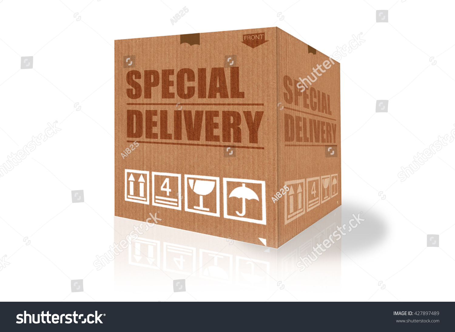 Special delivery cardboard box Special delivery cardboard box
