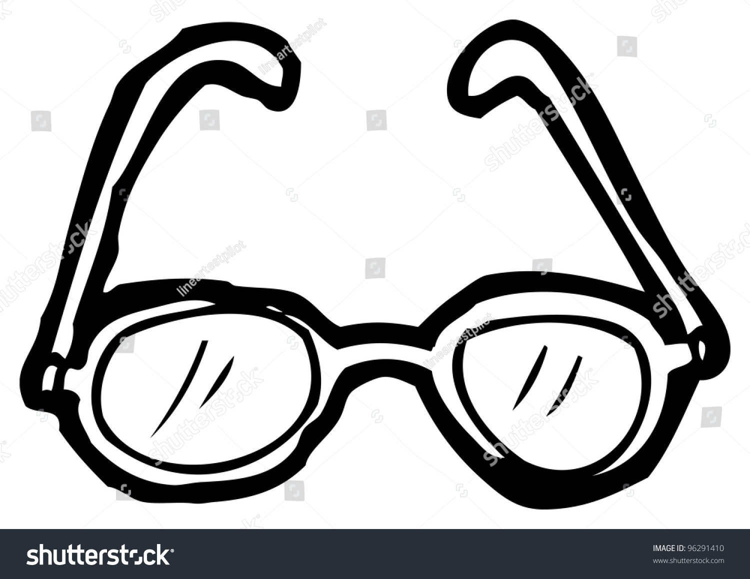 Spectacles Cartoon Stock Illustration 96291410 - Shutterstock