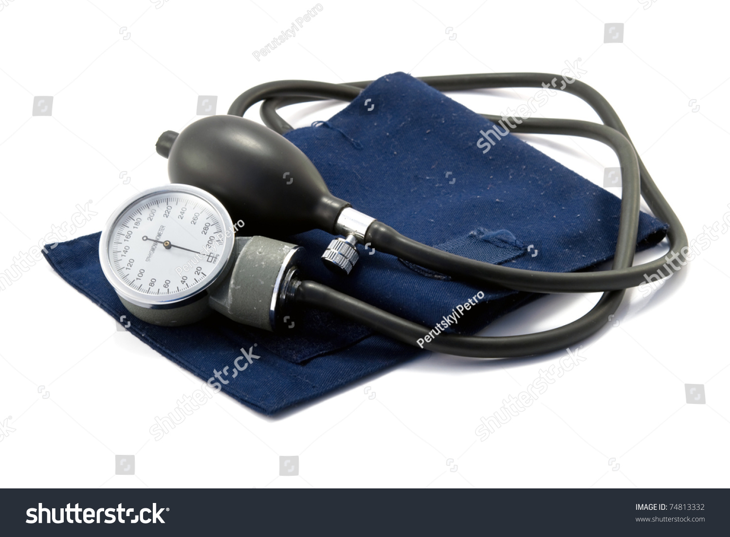 sphygmomanometer-the-instrument-used-to-measure-blood-pressure-stock