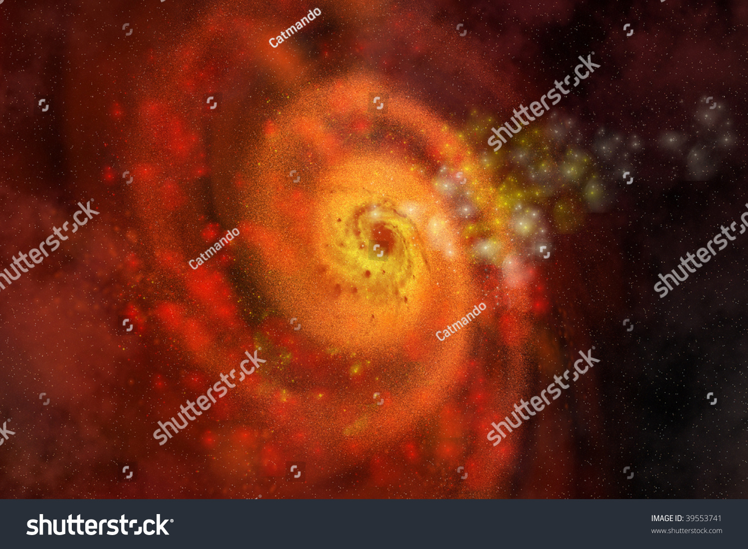 Spiral Galaxy - A Collection Of Stars And Gasses Make Up A Beautiful 