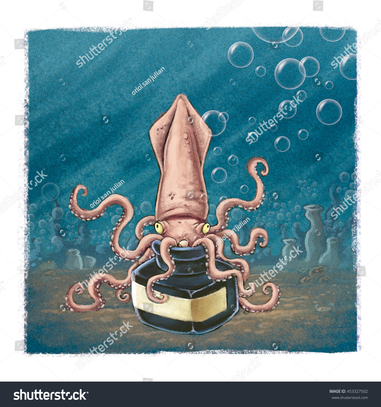 Squid Ink Stock Photo 453327502 : Shutterstock