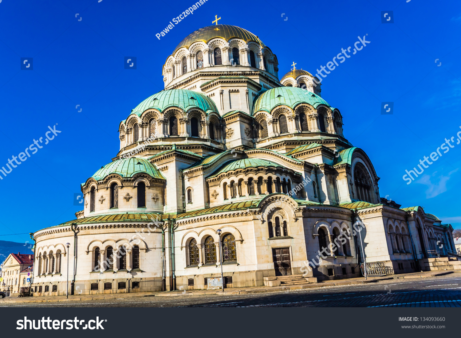 St Alexander Nevsky Bulgarian Orthodox Cathedral Stock Photo 134093660