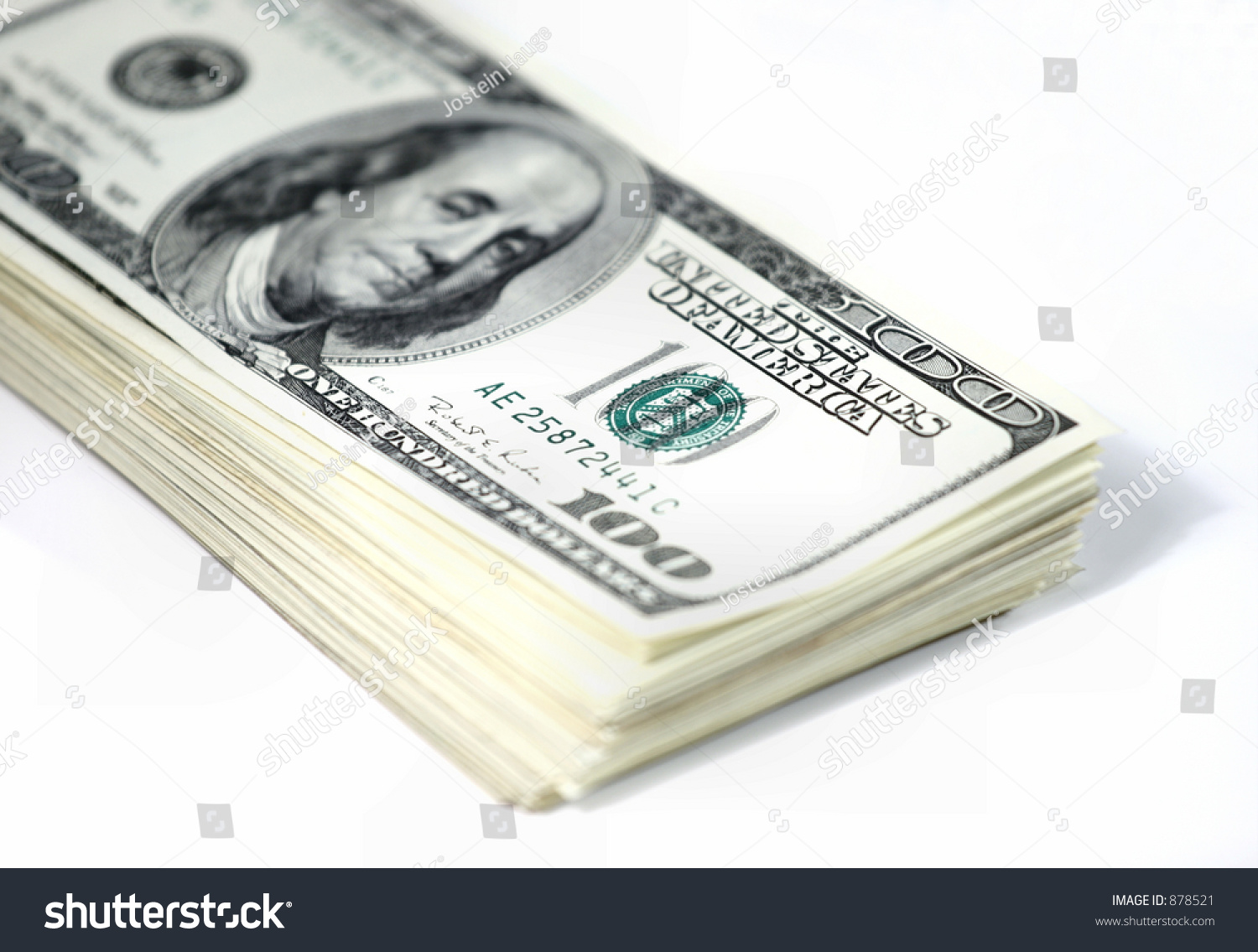 Stack Of Dollar Bills Stock Photo 878521 Shutterstock