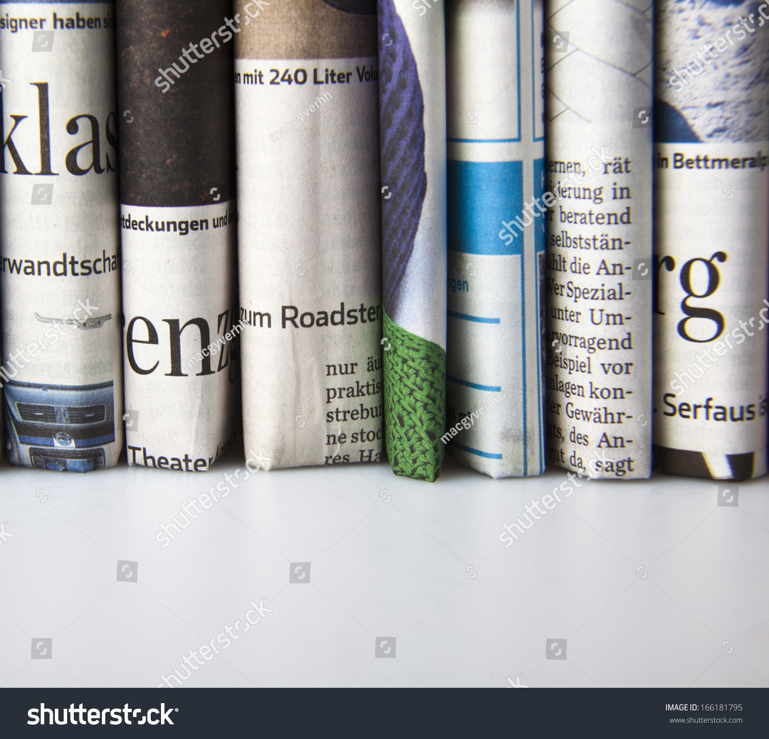 Stack Of Newspaper Stock Photo 166181795 Shutterstock