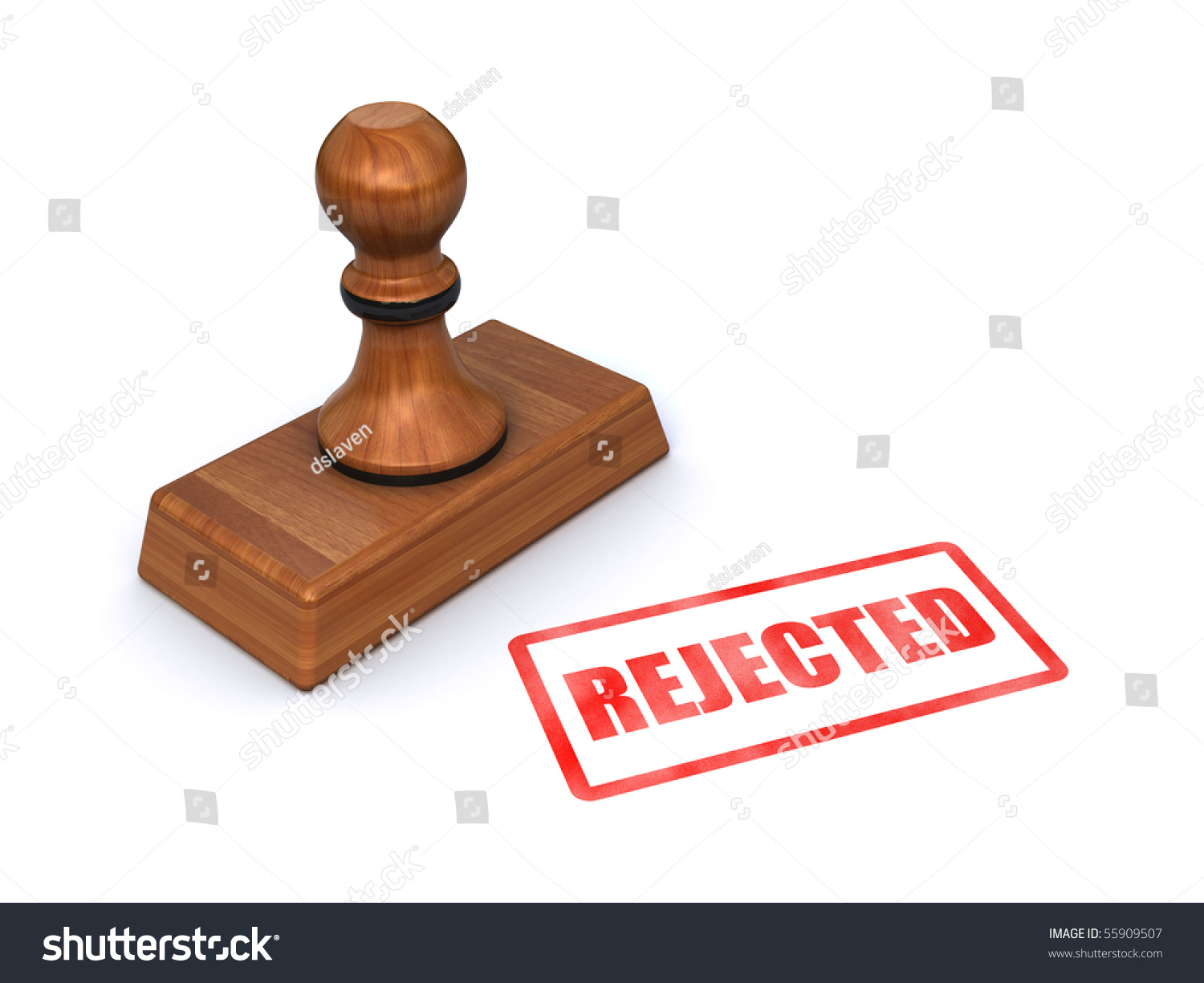 Stamp "Rejected" Stock Photo 55909507 : Shutterstock