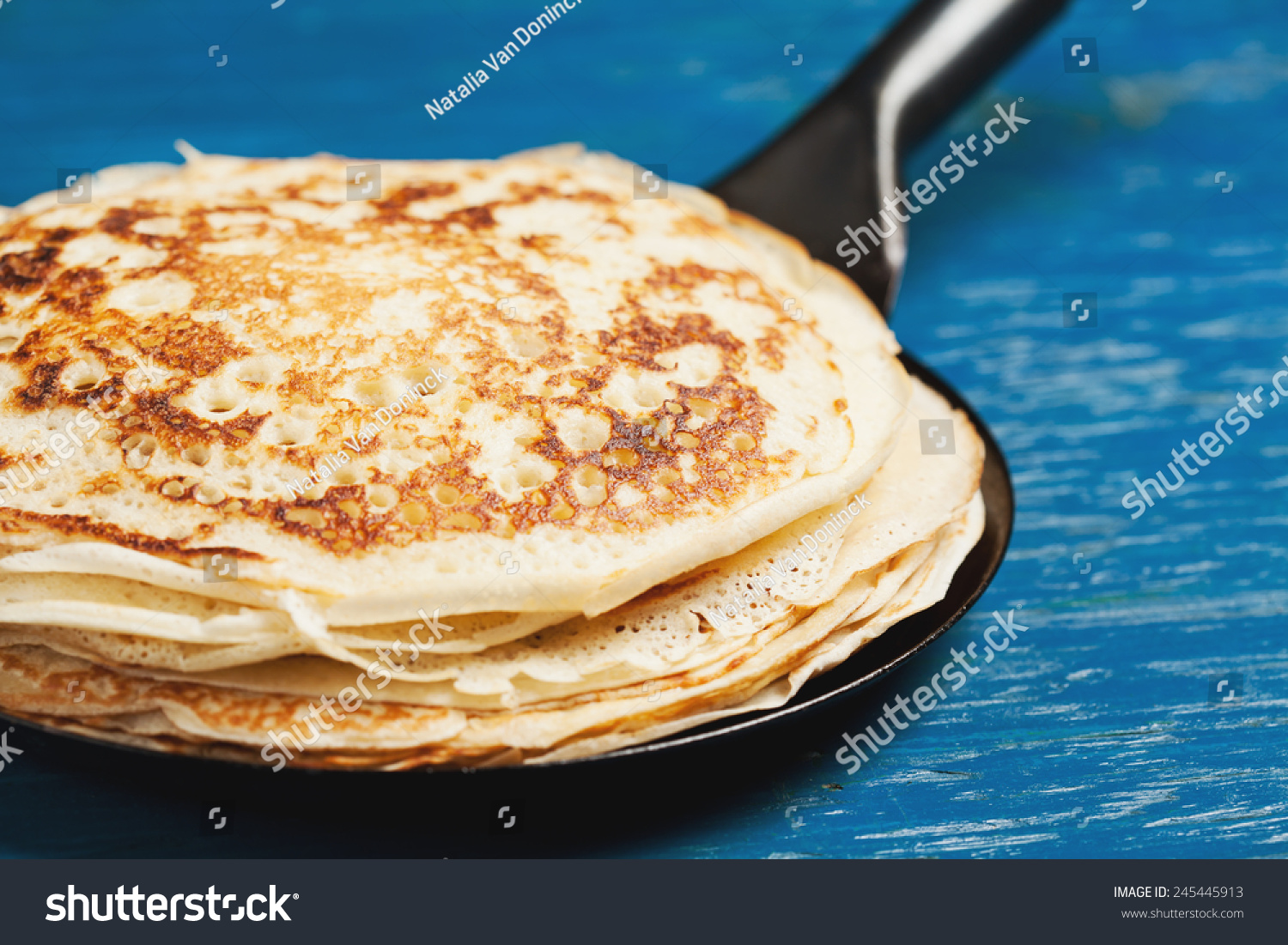 Staple of yeast pancakes traditional for Russian pancake week Staple of yeast pancakes traditional for Russian pancake week