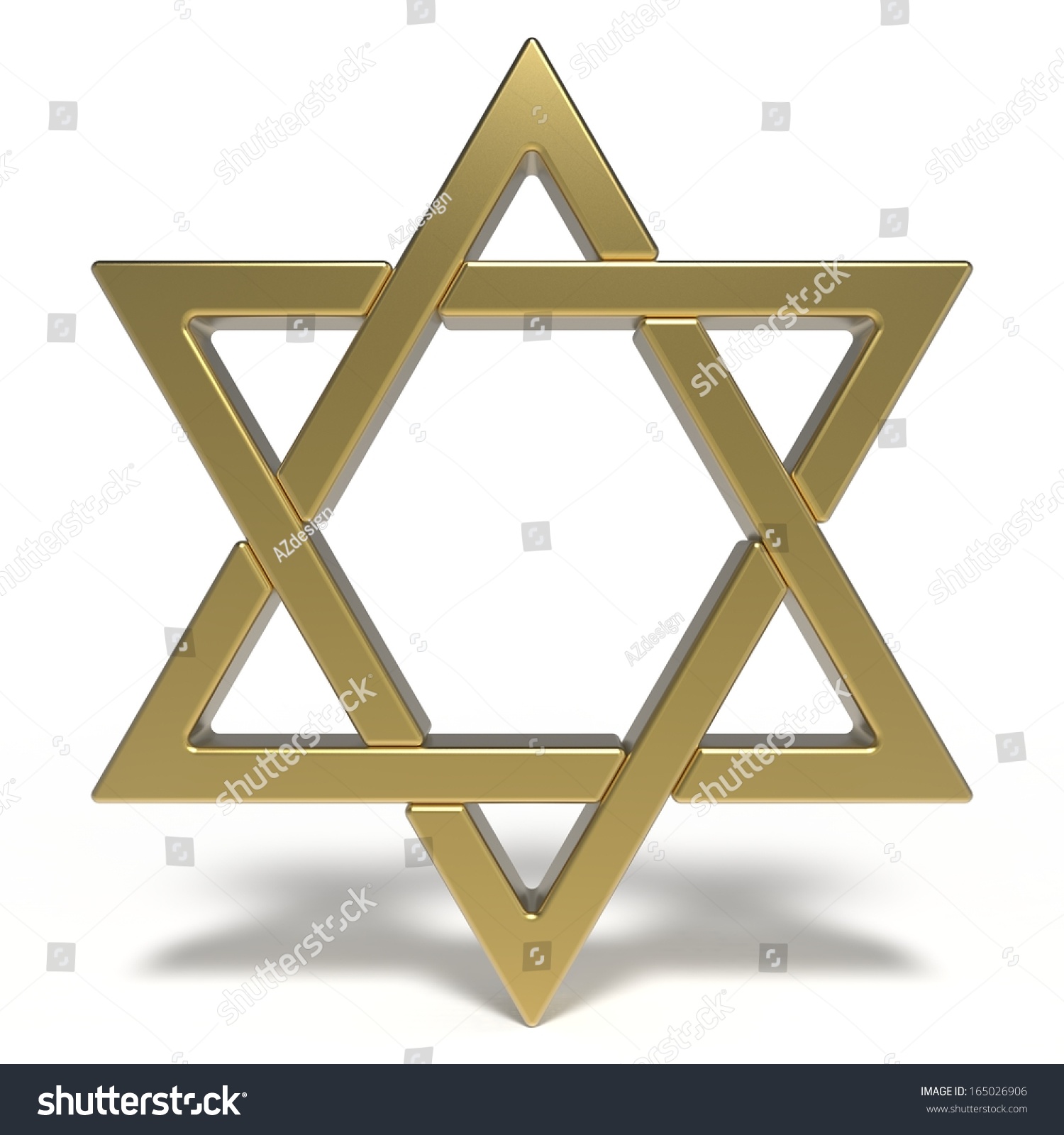 Star Of David Shield Of David Magen David Stock Photo 165026906