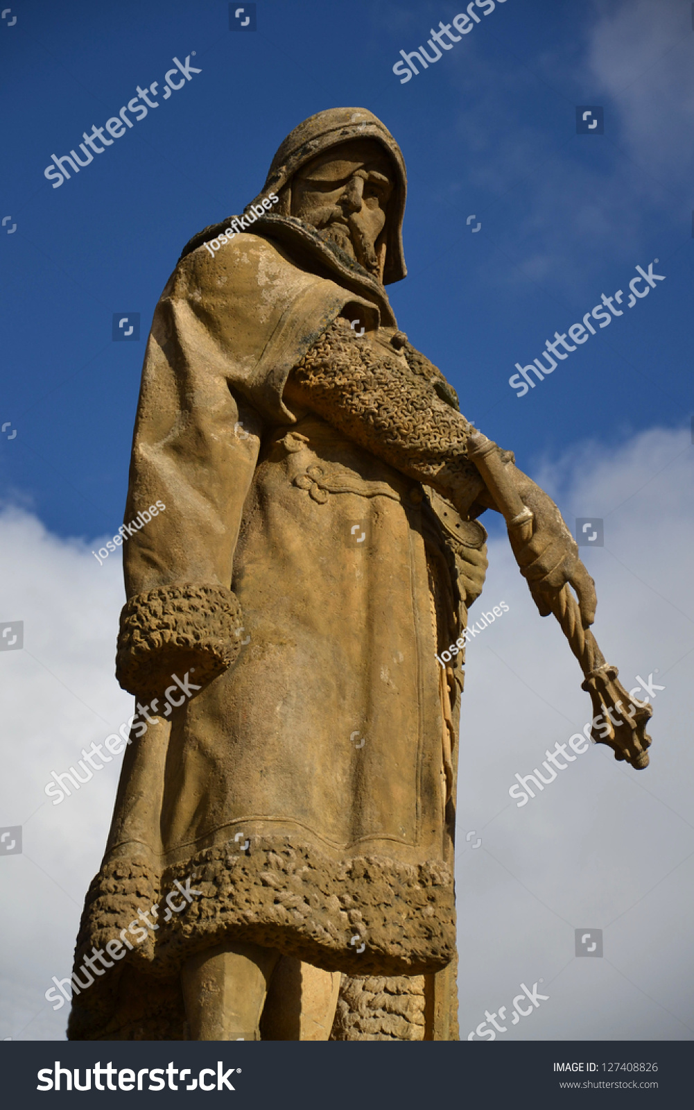 Statue Of Jan Zizka Of Trocnov On The Square In Tabor, Czech Republic ...