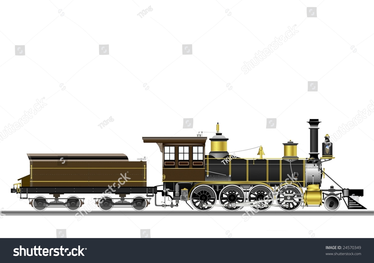 Steam Train Illustration - 24570349 : Shutterstock