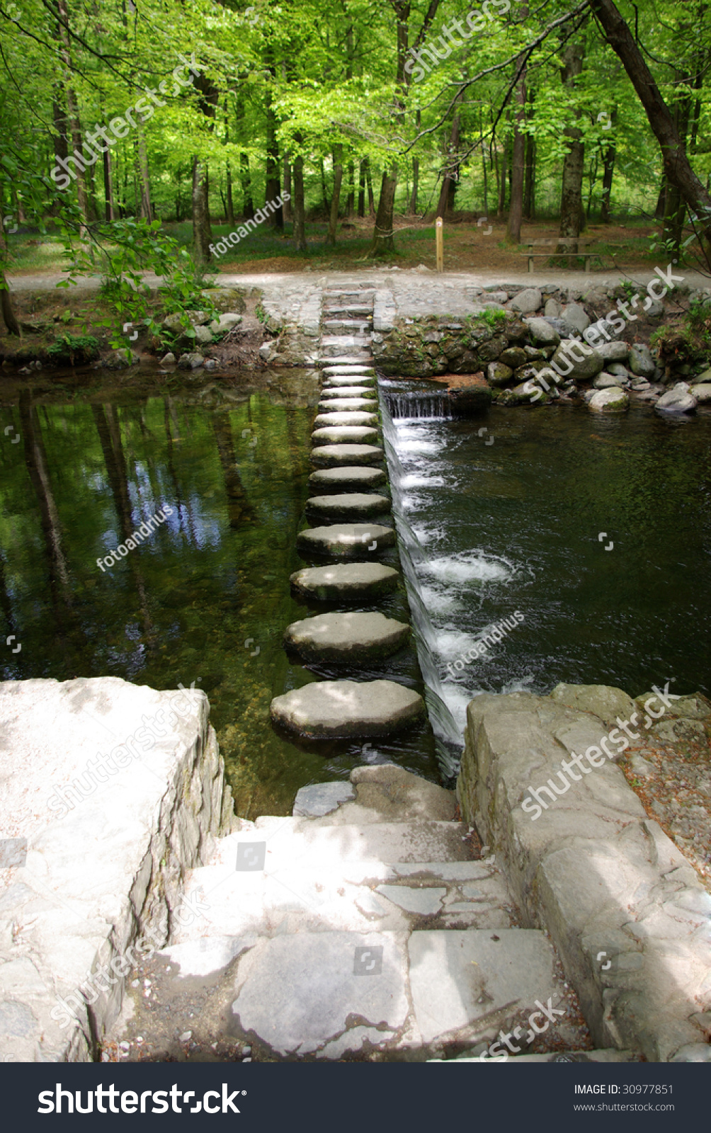 Stepping Stones In Ireland. Stock Photo 30977851 : Shutterstock