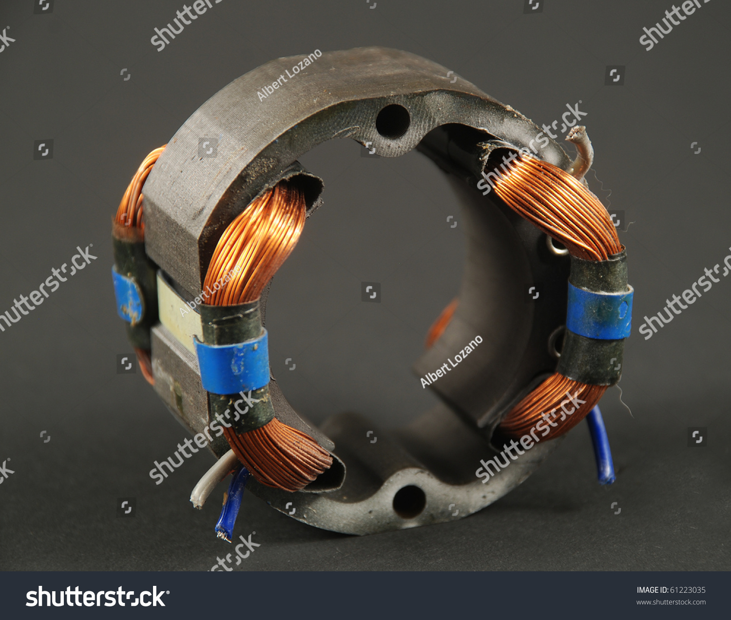 Stock Pictures Showing Different Parts Of An Electrical Motor Stock