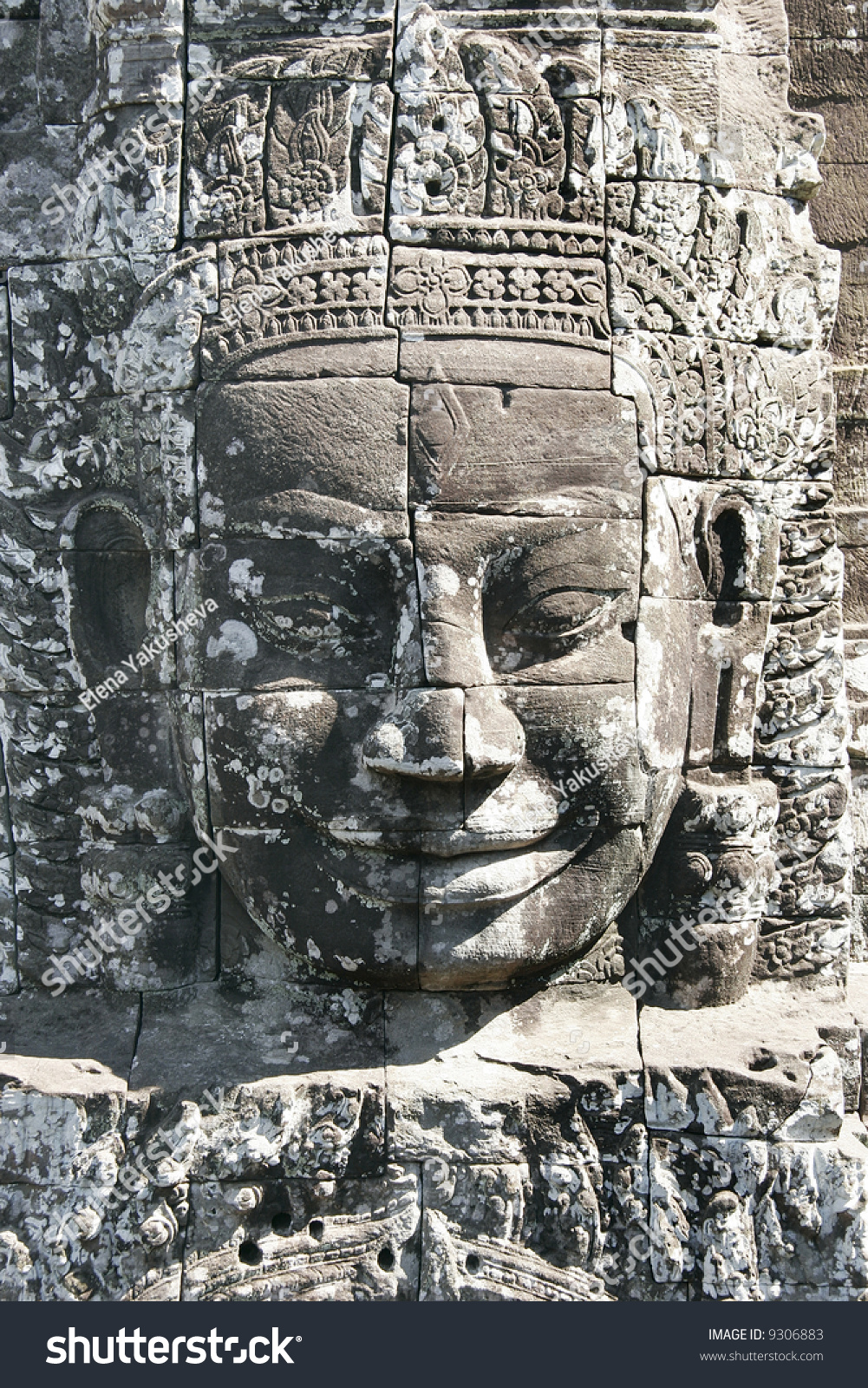 Stone Face Of Angkor Wat, Cambodia Stock Photo 9306883 : Shutterstock