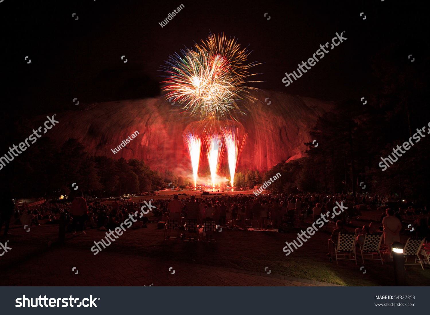 Stone Mountains Park, Fireworks And Laser Show In Atlanta