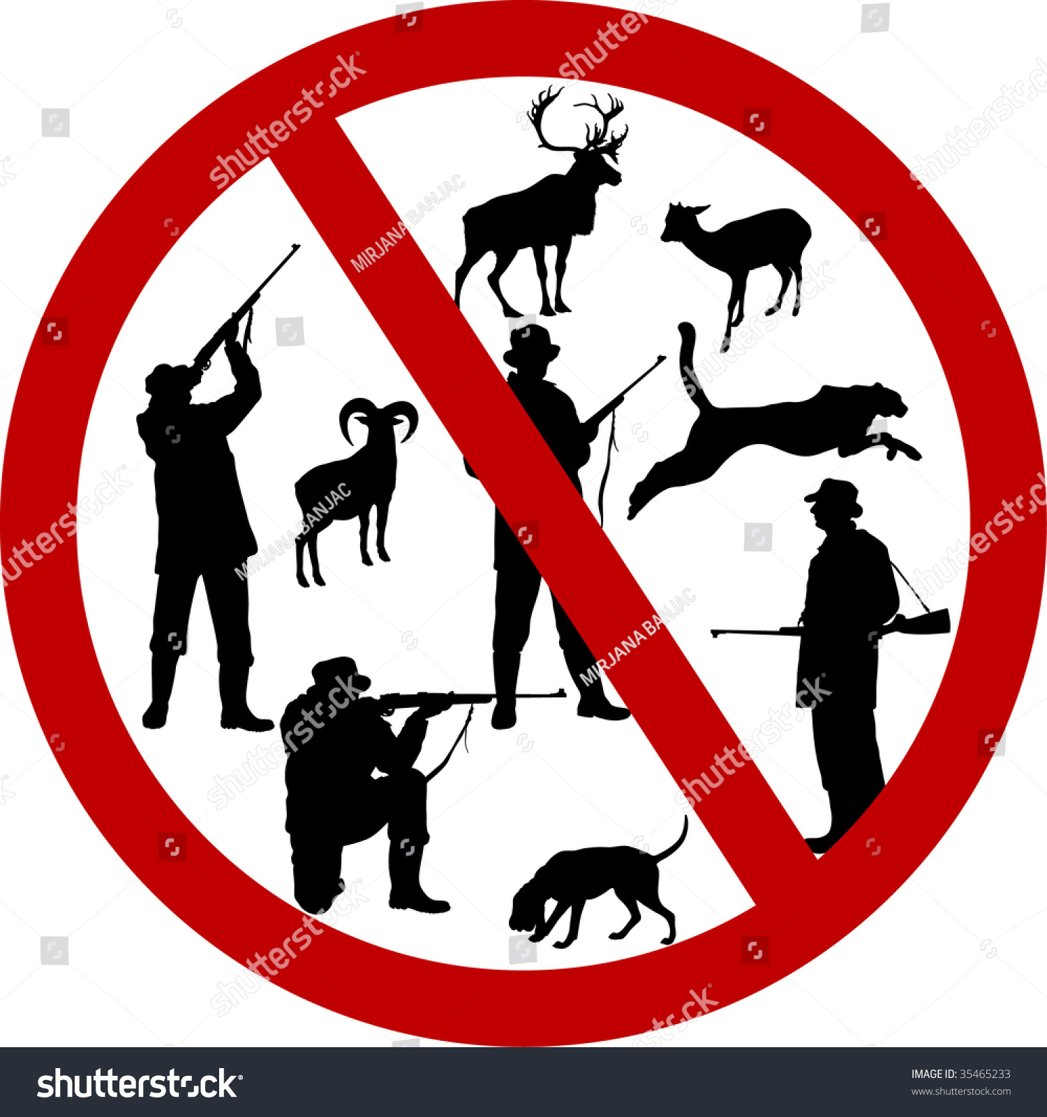 Stop Kill Animals Stock Photo 35465233 : Shutterstock