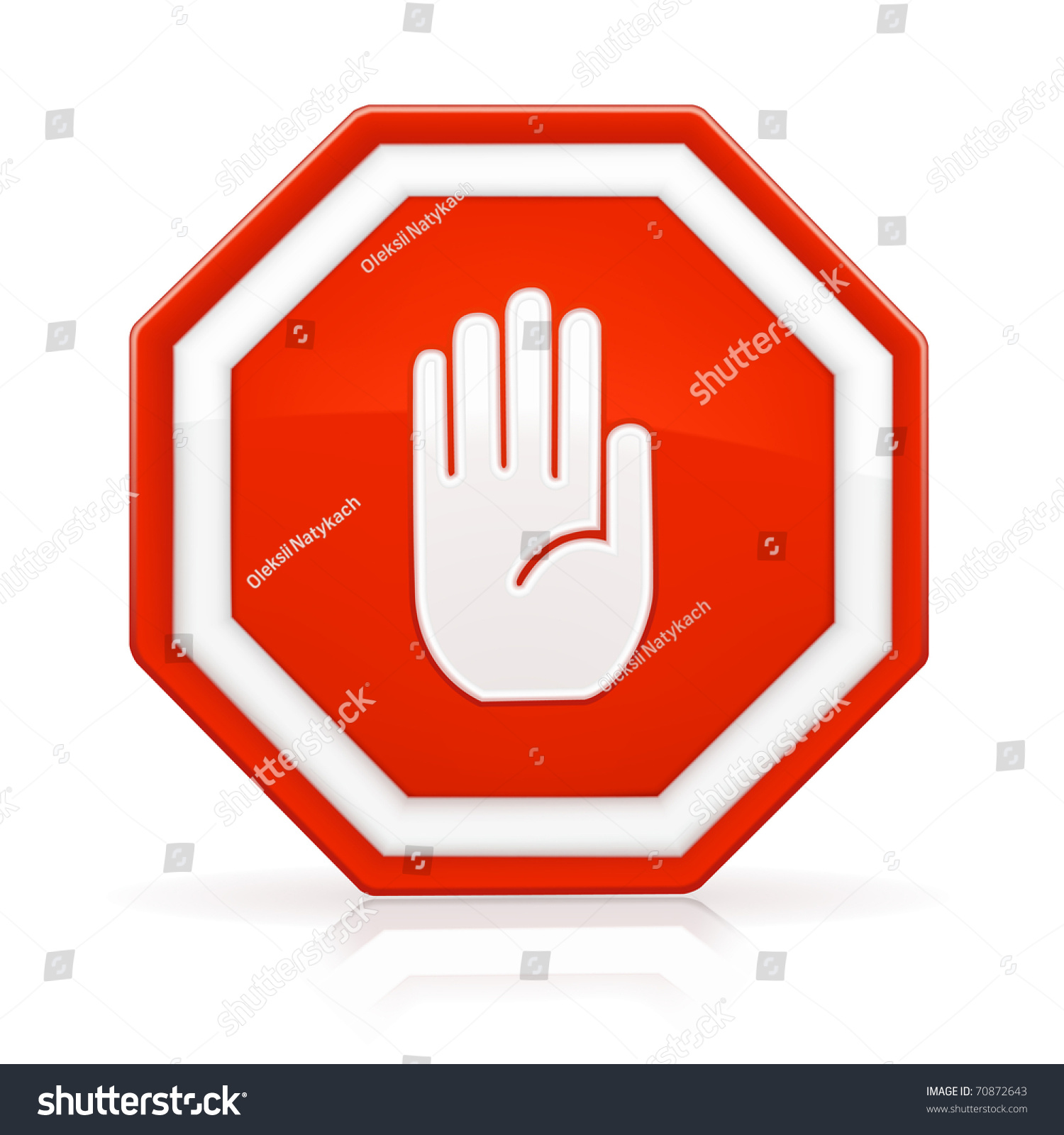 Stop Sign, Bitmap Copy Stock Photo 70872643 : Shutterstock