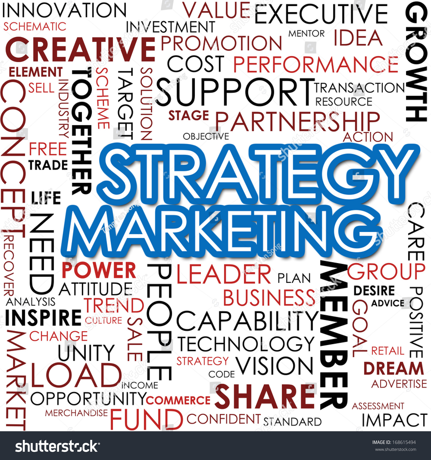 Strategy Marketing Word Cloud Stock Illustration 168615494 - Shutterstock