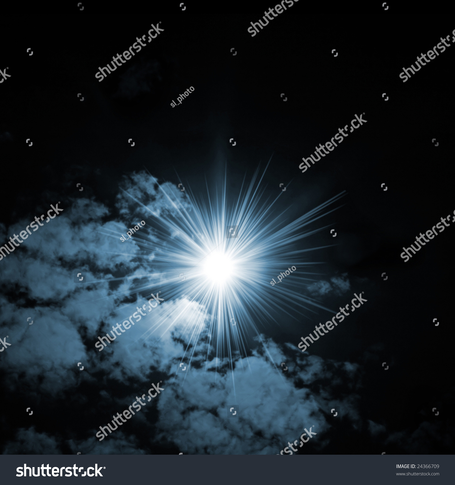 Sunshine In Darkness Stock Photo 24366709 : Shutterstock