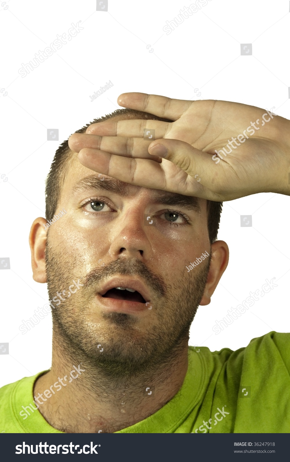 Sweating Man Stock Photo 36247918 Shutterstock