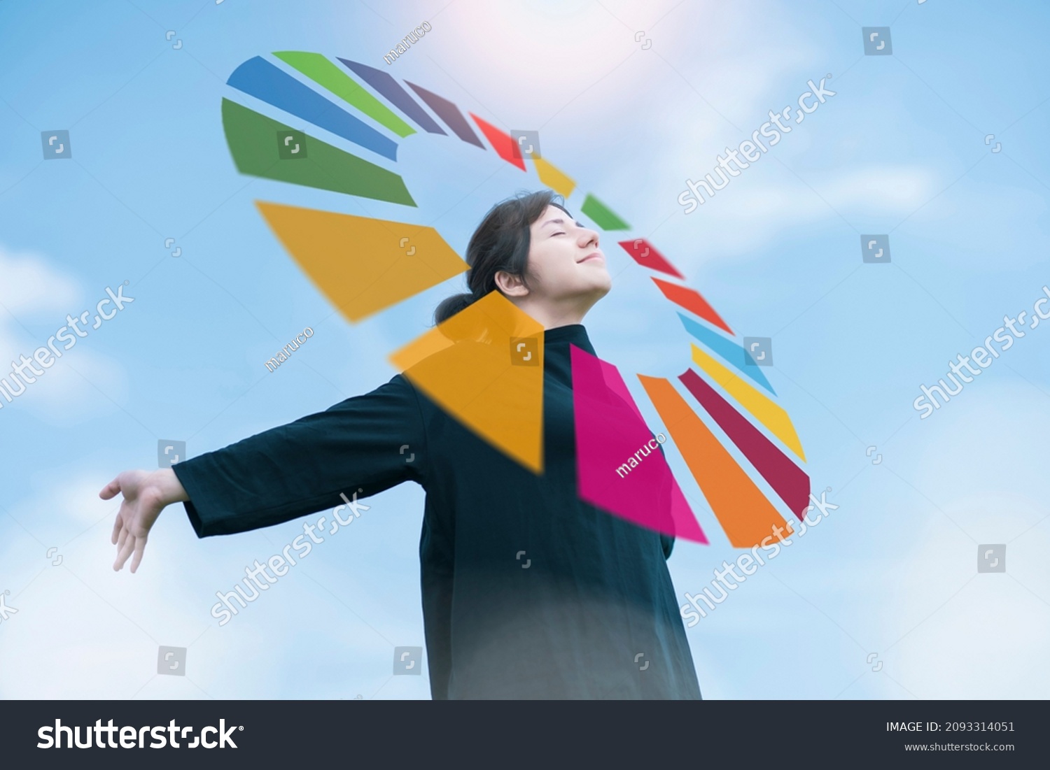 Symbol Color Sdgs Silhouette Female Stock Photo Shutterstock