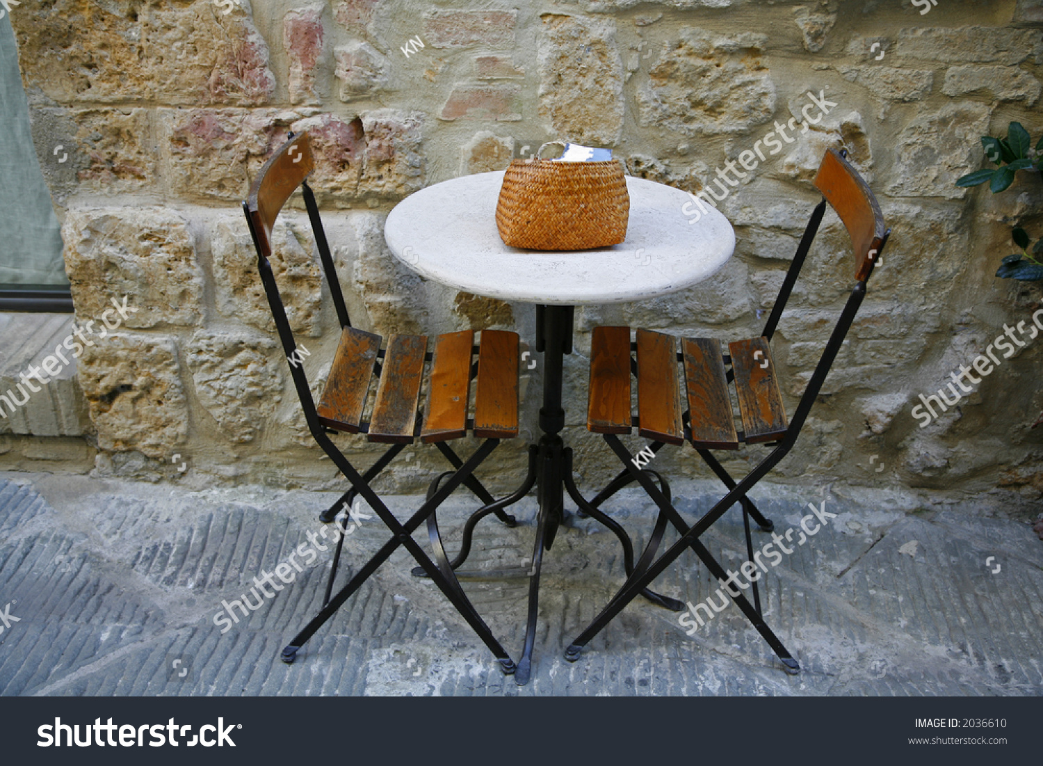 Table Two Italian Cafe Stock Photo 2036610 - Shutterstock