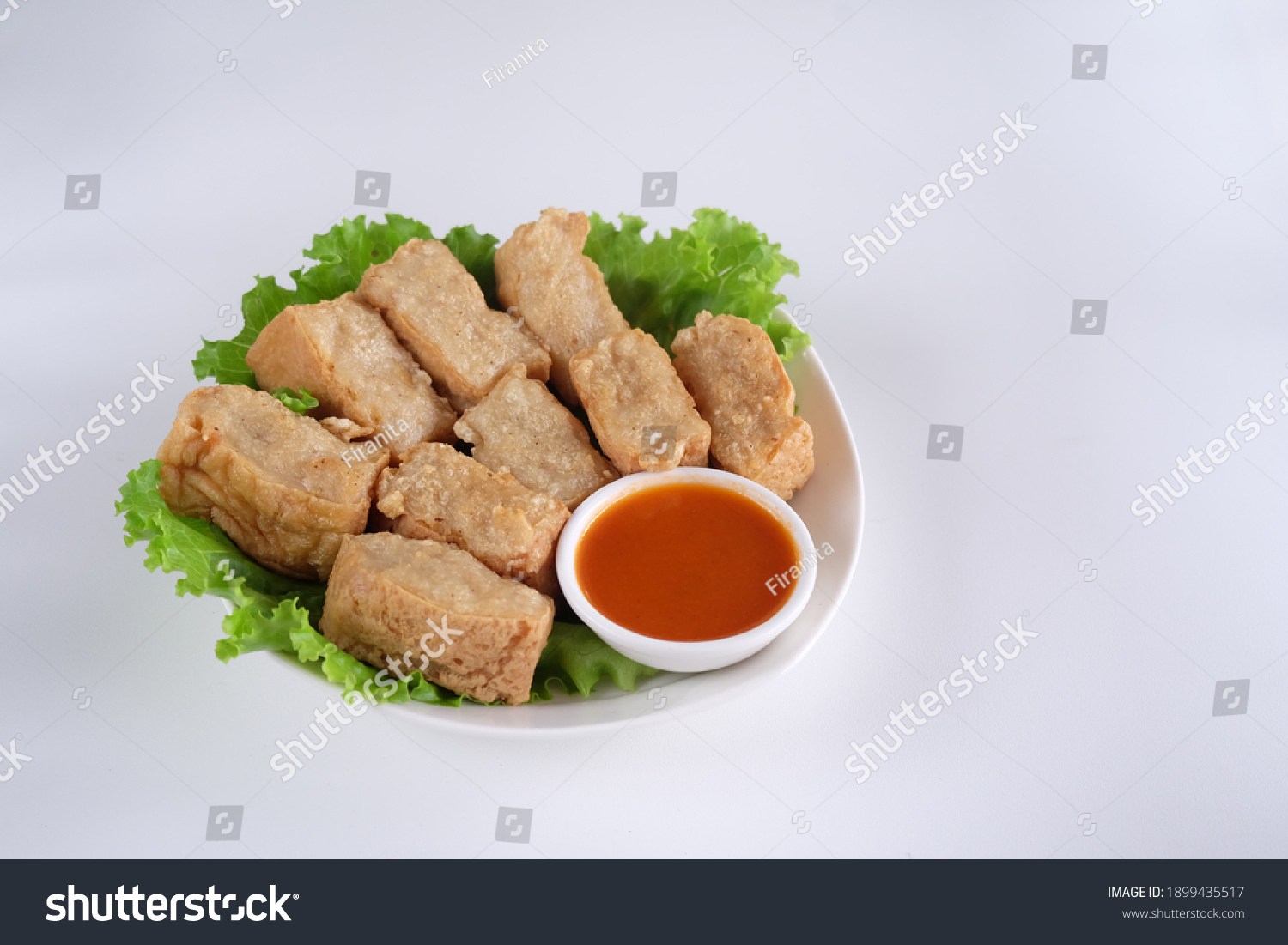 Tahu Bakso Typical Indonesian Food Made Stock Photo