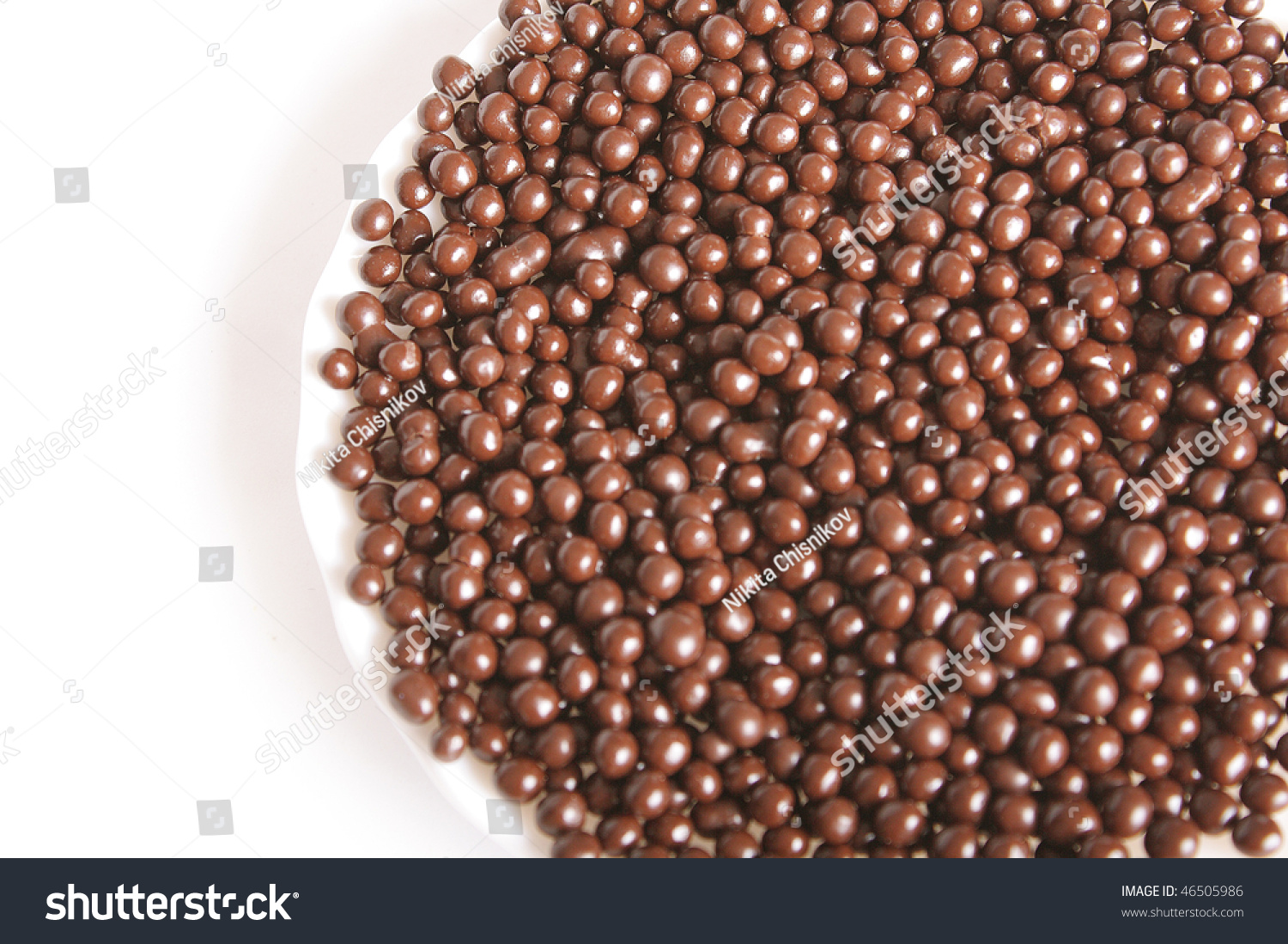 Tasty Crispy Chocolate White Saucer Stock Photo tasty crispy chocolate white saucer stock photo