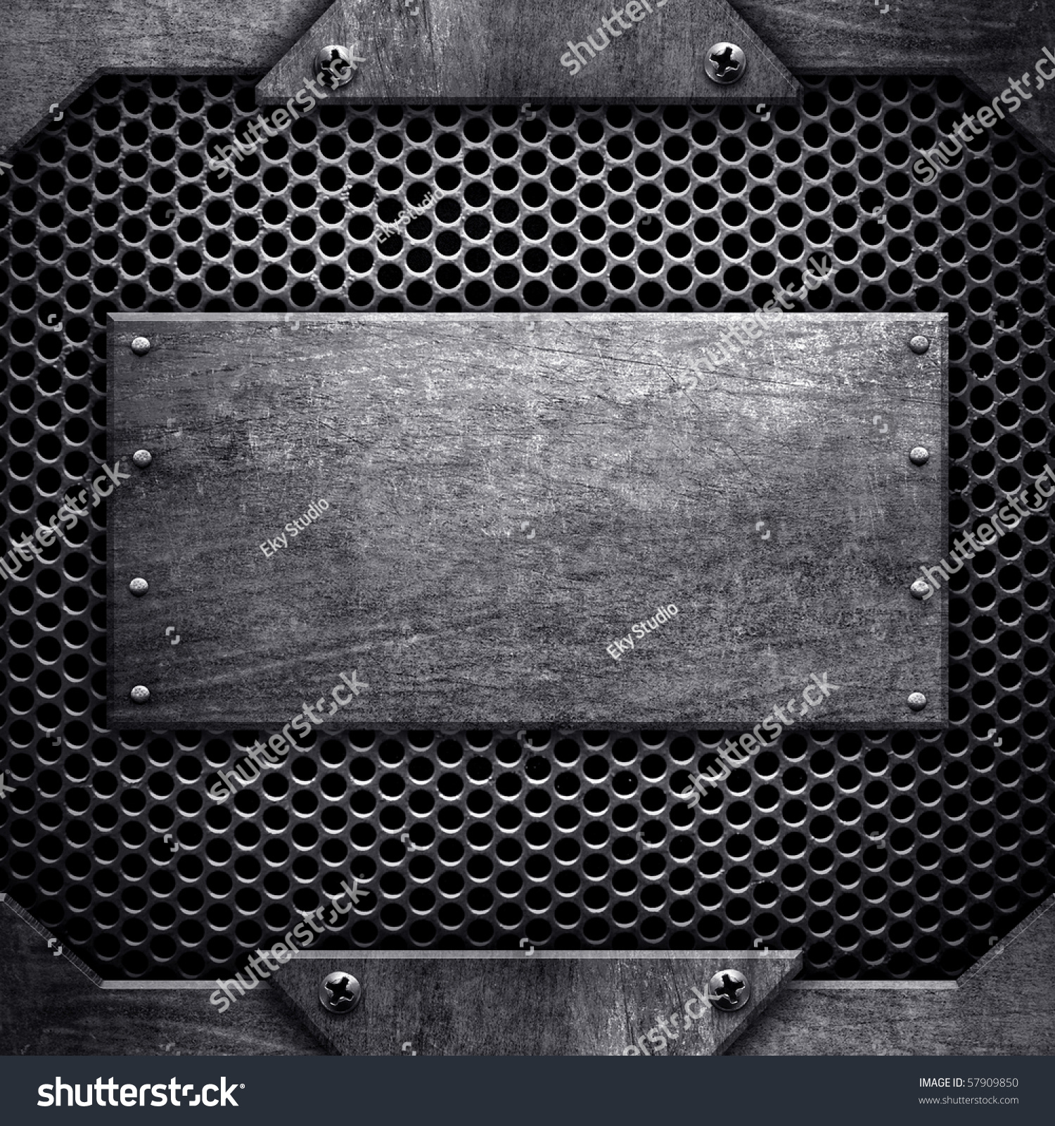metal template template of metal plate stock photo 57909850 metal template template of metal plate stock photo 57909850