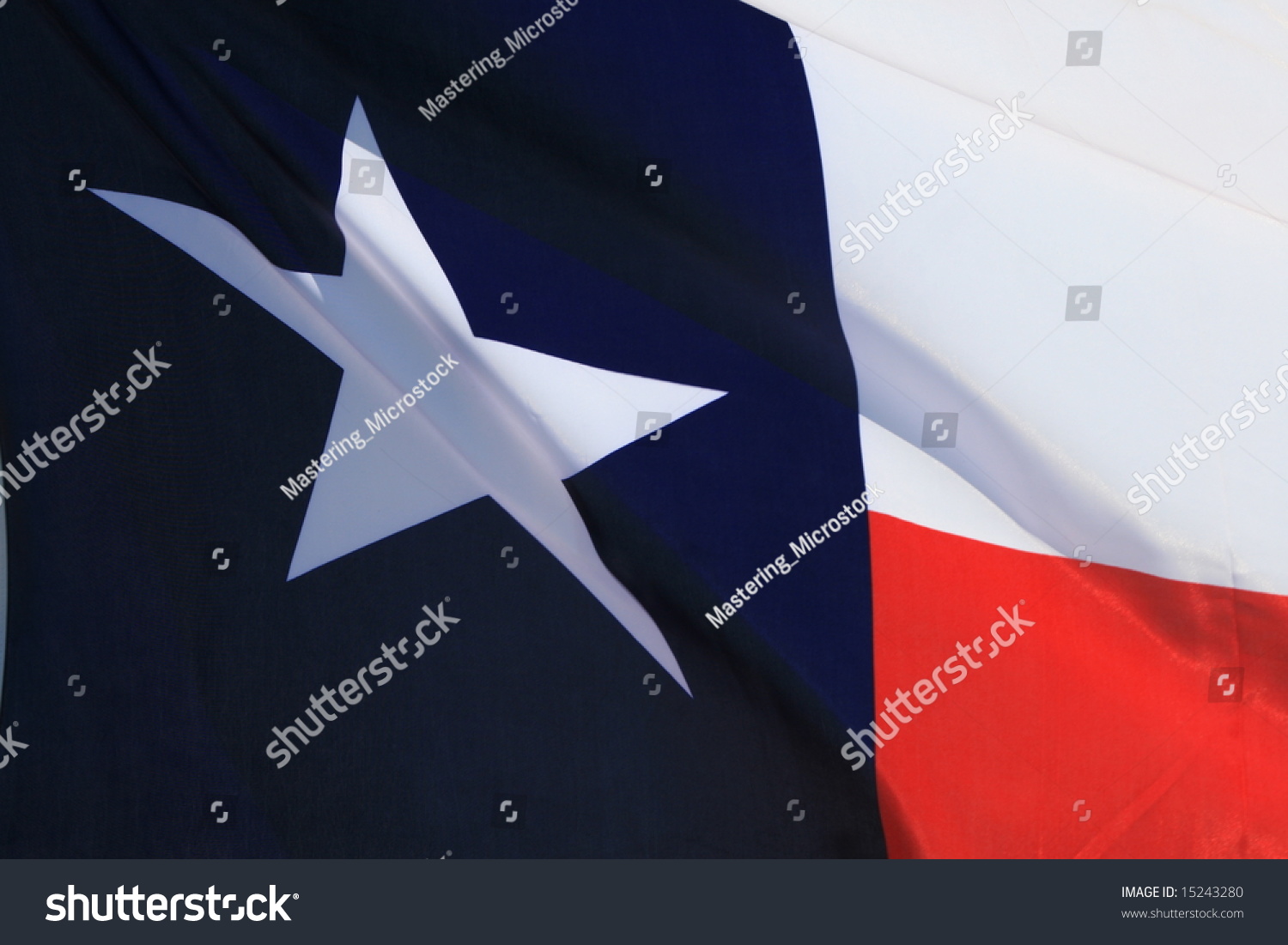 Texas Lone Star Republic Flag Usa Stock Photo 15243280 Shutterstock