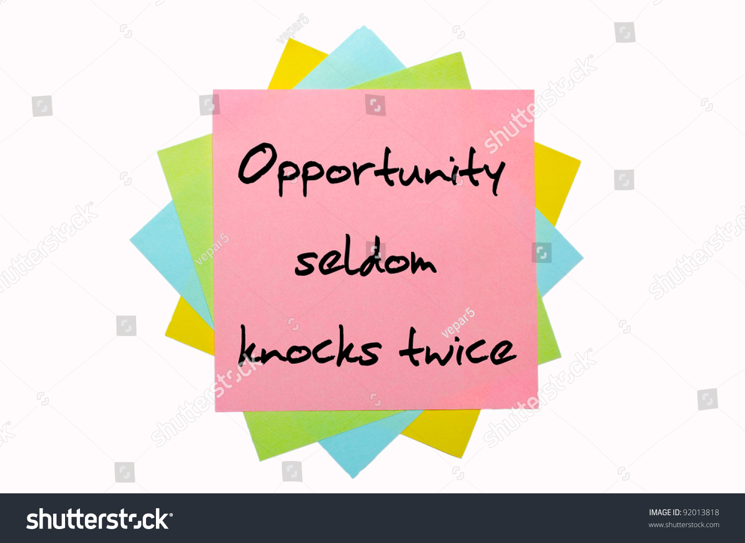 essays on opportunity seldom knocks twice