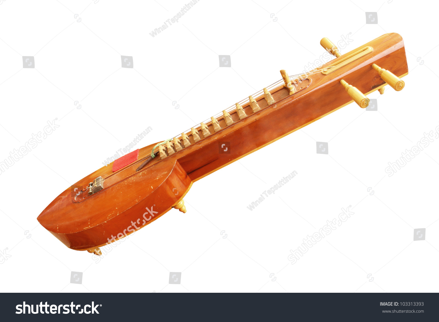 stock-photo-thai-zither-musical-instrume