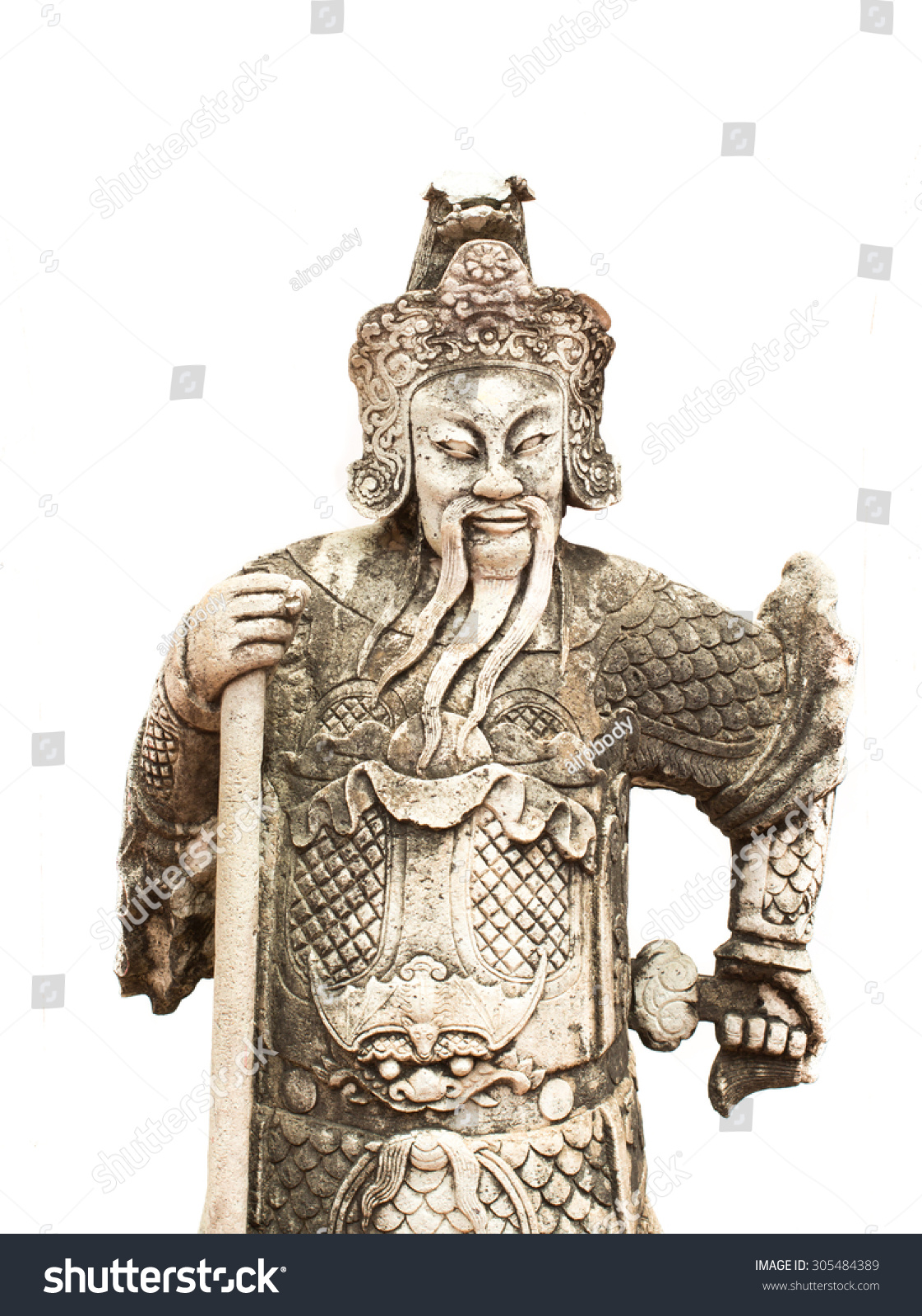 The Ancient Chinese Warrior Statues. Stock Photo 305484389 : Shutterstock